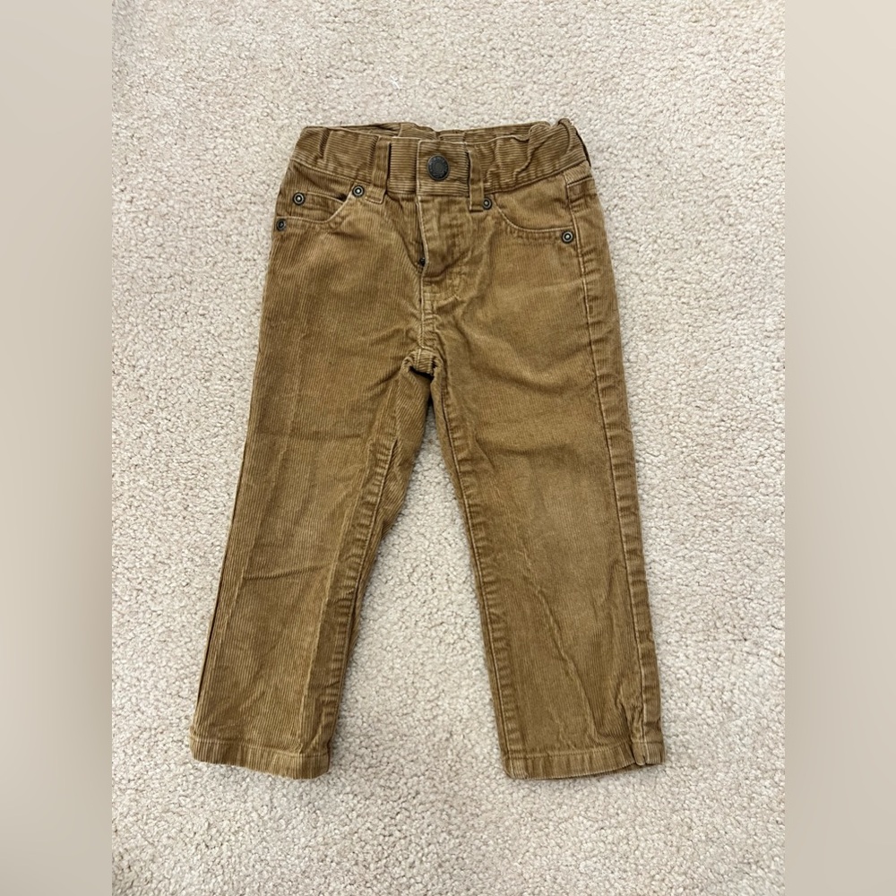 Janie and Jack Tan Corduroy pants size 2T